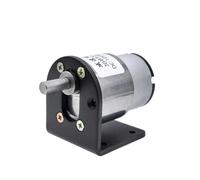 LIUCH Motorreductor eléctrico con Caja de Cambios de Alto par JGB37-520 de 12 V y 24 V, 5/10/20/30/45/60/100/200/300/600 RPM(5RPM,24V with Bracket)