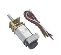 LIUCH N20 Mini Micro Motorreductor de Metal DC 3/6/12V Motor de Engranaje codificador 19-3000RPM Reducción de Velocidad Lenta Motor Reductor Motores con Engranajes(12V 600RPM)