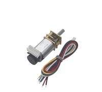 LIUCH N20 Mini Micro Motorreductor de Metal DC 3V 6V 12V Motor de engranaje codificador 19-3000RPM Motor reductor de engranajes de reducción de velocidad lenta Motores con engranajes(With mount,3V 150