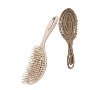 LIUCH Peine de cepillo para el cabello, antiestático, relajante, masaje del cuero cabelludo, herramienta de peinado en seco y húmedo, para mujeres y hombres, herramientas de peluquería (marrón)