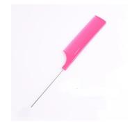 LIUCH Peine negro de dientes finos, peines antiestáticos for teñir cola de rata, aguja de acero, herramientas de belleza for estilizar el cabello, accesorios for barbería de 24cm(No.6)