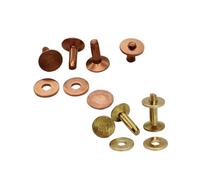 LIUCH Remaches de latón/cobre for tachuelas de cuero, herramientas for manualidades de cuero, 9 mm, 10 mm, 11 mm y 12 mm(Copper,12x4x10mm 10sets)