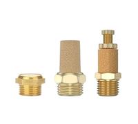 LIUCH Silenciador de escape neumático M5 1/8 1/4 3/8 1/2 3/4 BSP rosca macho for aire ruido latón ajustable largo corto(SLL 3l4,1PCS)