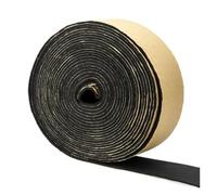 LIUCH Tira de sellado de esponja autoadhesiva de goma EVA negra de 1 m a 10 m, resistente, adhesiva de una sola cara, insonorizada y anticolisión.(5m,THICK 3MM_WIDTH 25MM)