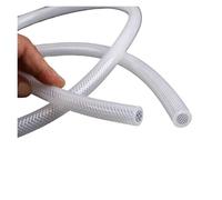 LIUCH Tubo de silicona trenzada de alta presión de 1 metro, 4-19 mm, manguera de goma for vapor de grado alimenticio, tubo de goma flexible resistente al calor.(12x20mm)