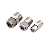 LIUCH Tubo PC4 6 8 10 12 mm a M5 1/8 1/4 3/8 1/2 tráquea, accesorios de tubería de tornillo rápido, componentes neumáticos de cobre, unión de torsión rápida(PC OD14MM,1/2")