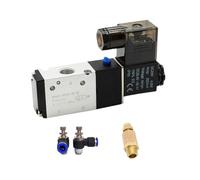 LIUCH Válvula solenoide neumática de aire de 3 vías y 2 posiciones 3V210-08, control eléctrico, válvula magnética de gas, CC 12 V, CC 24 V, CA 110 V, CA 220 V(SL 6mm Adjust,AC110)