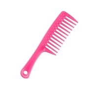 LIUCH Wanmei-peine de cuchillo grande colorido, peine con orificio redondo for hombre y mujer, corte de cabello de belleza portátil for el hogar, peine for cabeza de dientes gruesos, Plas(Transparent