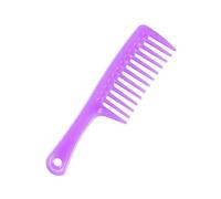 LIUCH Wanmei-peine de cuchillo grande colorido, peine con orificio redondo for hombre y mujer, corte de cabello de belleza portátil for el hogar, peine for cabeza de dientes gruesos, Plas(Translucent