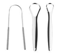 liuchanghe 3 Pieces Limpiador de Lengua, Raspador de Lengua de Acero Inoxidable, para Limpiador de Cuidado Oral