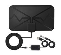 liuchanghe 36DBI Antena TV Interior, 250 km Digital Antena con Amplificador y Cable Coaxial para 1080P 4K Canales de TV Gratis DTMB VHF UHF DVB-T2 DVB-T TDT