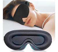 liuchanghe Antifaz para Dormir, 100% Anti-Luz Máscara de Dormir Sin Presión Ocular, Adecuada para Viajes, Siestas, Sueño Nocturno (Negro)