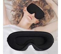 liuchanghe Antifaz para Dormir, 100% Anti-Luz Máscara de Dormir Sin Presión Ocular, Adecuada para Viajes, Siestas, Sueño Nocturno (Negro)