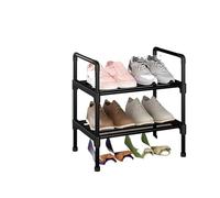 LIUCHUCHU Estanteria Zapatos Zapatero Sencillo for Sala de Estar, Organizador Que Ahorra Espacio, Soporte, Estante Negro for Zapatos(2nd Floor 45CM)