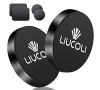 LIUCOLI Soporte Móvil Coche Imán, Conjunto de 2 - Porta Teléfono Compatible con iPhone Samsung Huawei