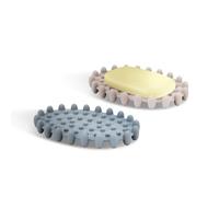 LIUCONGBD 2 Piezas Jabonera de Silicona con Drenaje, Jaboneras para Pastillas de Jabon Diseño Autosecante con Drenaje para Jabón, Soporte Antideslizante para Baño, Ducha y Viaje