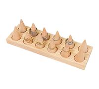 LIUCONGBD Soporte de madera para exhibición de anillo de 12 dedos, soporte para joyas, expositor, pulsera, organizador de anillos, para niñas, mujeres, joyas, manualidades, etc
