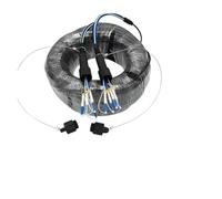 LIUDONGX 250m 2/4/6/8 núcleos Exterior blindado PDLC LC SC FC monomodo TPU Impermeable 5mm Puente Extensor de Fibra óptica 4C(2 Cores LSZH SC-SC)