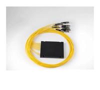 LIUDONGX 3 uds 2x8 Divisor PLC de Fibra óptica 2 * 8 Tipo de Caja SC FC ST LC coletas Tipo Cassette FTTH acoplador Amarillo 2:8(FC A)