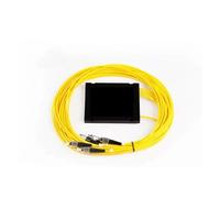 LIUDONGX 5 uds 1x4 PLC Divisor 1:4 Tipo Caja Divisor de Fibra óptica FC SC ST LC 1.5mtr 1 * 4 FTTH acoplador(LC A)