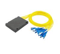 LIUDONGX 5 uds 1x8 módulo Divisor PLC 1:8 Tipo Caja Divisor de Fibra óptica FC SC ST LC 1.5mtr 1 * 8 FTTH acoplador(LC)