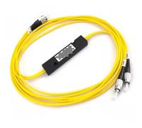 LIUDONGX 5 uds 2x2 módulo Divisor PLC de Fibra óptica 2 * 2 Caja Tipo SC FC ST LC coletas Tipo Cassette FTTH acoplador Amarillo 2:2(LC)