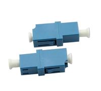 LIUDONGX Adaptador LC simplex, acoplador de Brida LC, Conector de Puente de Fibra óptica SM MM OM1 OM2 OM3 OM4, 10 Uds.(10pcs Aqua OM3)