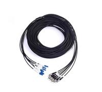 LIUDONGX Cable de conexión blindado de 6 núcleos 60m 70m 80m 100m 120m LSZH Campo monomodo LC SC-FC-ST un Puente de Fibra óptica Flexible de 5mm for Exteriores(LSZH 100m SC-SC)