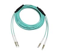 LIUDONGX Cable de conexión de Fibra óptica blindado 2 núcleos 250m 2C SM MM OM1 OM2 OM3 Interior Exterior LC SC FC ST LSZH TPU FTTH Jumper 2 núcleos 250mtr(ST-ST,2C Aqua OM3)