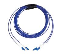LIUDONGX Cable de conexión de Fibra óptica blindado 2 núcleos 250m 2C SM MM OM1 OM2 OM3 Interior Exterior LC SC FC ST LSZH TPU FTTH Jumper 2 núcleos 250mtr(ST-ST,2C Blue SM)