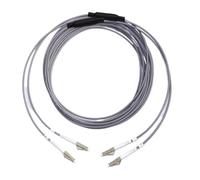 LIUDONGX Cable de conexión de Fibra óptica blindado de 100m, 2 núcleos, 2C SM MM OM1 OM2 OM3, Interior y Exterior, LC SC FC ST LSZH TPU FTTH, Puente de 2 núcleos 100mtr(LC/A-LC/A,2C Gray OM2)