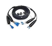 LIUDONGX Cable de conexión for Exteriores de 100 m, 2/4/6/8 núcleos, monomodo, blindado, LC, SC, FC, SM, LSZH, TPU, 5 mm, DVI, Resistente al Agua, Extensor de Fibra óptica 4C(8 Cores TPU SC-SC)