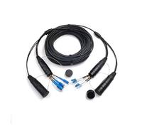 LIUDONGX Cable de conexión for Exteriores de 50 m, 4/6/8 núcleos, blindado, LC, SC, FC, A, SM, LSZH, TPU, DVI, Conector Resistente al Agua, Puente CPRI, Extensor de Fibra óptica(8 Cores TPU SC-SC)