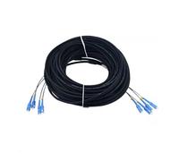 LIUDONGX Cable de conexión for Exteriores de 500 m, 2/4 núcleos, 7,0 mm, 2C, 4C, CPRI, LC, SC, FC, SM, DVI, Puente FTTH Impermeable, Cable blindado de Fibra óptica de 2 núcleos(LC-FC,2 Cores SM)