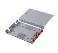 LIUDONGX Caja de terminales de Cable óptico de 10 Uds. Caja de terminales de Fibra óptica de 4 Puertos Caja de Conexiones de Fibra fusionada Caja de Fibra Trasera(4Core FC SM)