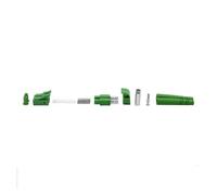 LIUDONGX Kit de Conector de Fibra óptica dúplex LC/A, 200 Uds., OM3, 3,0mm, 2,0mm, Doble núcleo, SM MM, Pieza LC/A, Accesorios FTTH, virola de cerámica(Gray 2.0 No Ferrule)