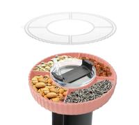 Liuer Bandeja de Silicona para Stanley Cup de 40oz con Tapa y 4 Compartimentos - Accesorios Compatible Se Puede Rellenar con Tus Aperitivos Favoritos