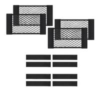 LIUFUMEI 4 Piezas Red de Bolsa Maletero de Coche para Alfa Romeo Stelvio 2017-2025, Bolsa de Organizador Tronco de Coche con Redes de Bolsillos Elástica