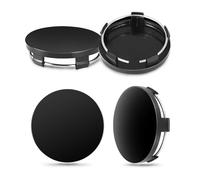 LIUFUMEI 4 Piezas Tapas Centro Tapacubos para Renault Express 2021-2025, Coche Protectores Tapas Centrales(OD 60mm ID 56mm),Black