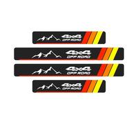 LIUFUMEI 4 Piezas Tiras Protectoras para Umbrales de Puertas de Coche para Cupra Born 2021-2024, Protectores de Umbral de Puerta de Fibra de Carbono,4 * 4