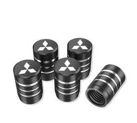 LIUFUMEI 4 Piezas Válvula de Aire en Neumáticos para Mitsubishi Outlander Ex 2010-2012, Anillo Sellador Antifugas Tapones de Aluminio para Válvula de Aire