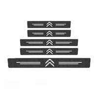 LIUFUMEI 5 Piezas Tiras Protectoras para Umbrales de Puertas de Coche para Citroën C6 2005-2012 T1 T2, Protectores de Umbral de Puerta de Fibra de Carbono