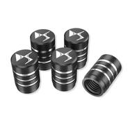 LIUFUMEI 5 Piezas Válvula de Aire en Neumáticos para DS 3 2015-2019, Anillo Sellador Antifugas Tapones de Aluminio para Válvula de Aire