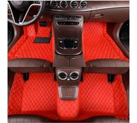 LIUFUMEI Alfombrillas de Coche para Chevrolet Malibu 2016-2018, Juego Completo 5 Capas en Cuero Impermeable Protector Todo Clima de Alta Resistencia,Red Black