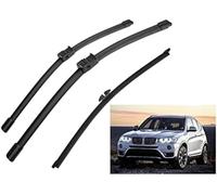 liuguoqiang Escobillas Limpiaparabrisas para BMW X3 F25 2010 2011 2012 2013 2014 2015 2016 2017,Set Completo para Parabrisas Delantero,Gomas de Recambio Duraderas, Accesorios Esenciales para Coche
