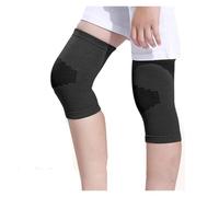 LIUHLFSR 1 par de rodilleras deportivas, coderas, muñequeras, tobillera, for niños y niñas for deportes baloncesto voleibol Para Correr Entrenar(1Pair-black-knee,M (25-40KG))