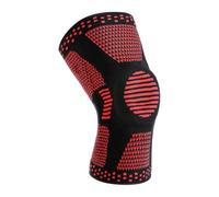 LIUHLFSR 1 par de rodilleras deportivas primavera, almohadillas protectoras silicona, for correr, baloncesto, fútbol, protección rodilla Para Correr Entrenar(Red,XL)