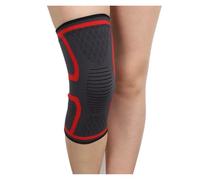 LIUHLFSR 1 par de rodilleras elásticas nailon for deportes, rodillera for Fitness, for correr, baloncesto, soporte for voleibol Para Correr Entrenar(Red,XL)