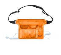 LIUHLFSR Bolsa Impermeable for natación, Buceo, riñonera, esquí, Funda for teléfono subacuático, Bolsa de Hombro Seca for Playa, Barco y Deportes para Paddleboarding, Natación y Kayak(Orange)
