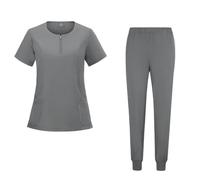 LIUHLFSR Conjuntos de uniformes for médico y enfermera, traje de cirujano médico, ropa de enfermería pediátrica, traje de trabajo, clínica Dental de Hospital Para Uso Hospitalario(Grey,M)